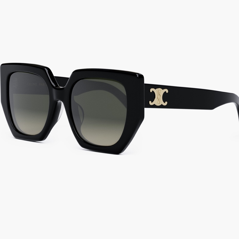 Black Celine butterfly 55mm Triomphe Sunglasses